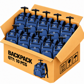 TR-R-TA-002 Navy Box of 10 Ryanair Underseat Travel Backpack Bag