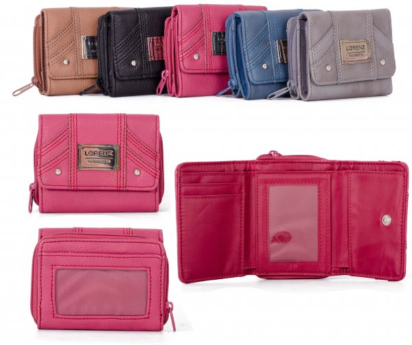 7556 PINK T.TNE LTHR GRN PU ZIP RND PRSE