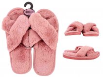 SL108 PINK LADIES SLIPPERS LARGE UK 7/8