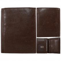 1062 BROWN ITALIAN LEATHER RFID WALLET