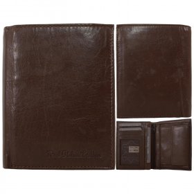 1062 BROWN ITALIAN LEATHER RFID WALLET