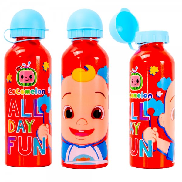 4020-2378 RED COCOMELON KIDS ALUMINIUM BOTTLE 500ML