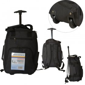 TR-R-002 BLACK WHEELED RYANAIR UNDERSEAT CABIN BAG