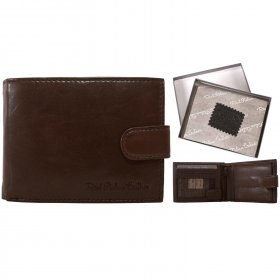 1004 BROWN ITALIAN LEATHER RFID WALLET