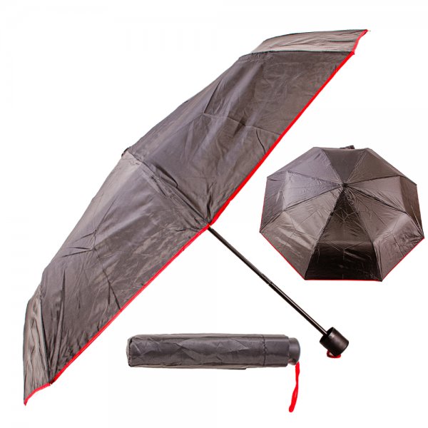 JCBUMB18-CDU BLACK/RED UMBRELLA