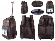 PG99-170-028-01 RICH BLACK/RED 22'' ROLLING BACKPACK