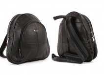 1948 Triple Zip Nappa Bckpck BLACK