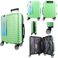 T-HC-US-1827 LIME GREEN CABIN-SIZE EASYJET TRAVEL TROLLEY SUITCA