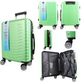 T-HC-US-1827 LIME GREEN CABIN-SIZE EASYJET TRAVEL TROLLEY SUITCA