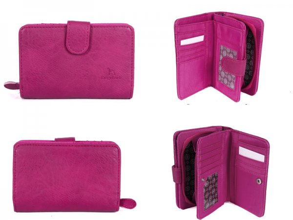 JBPS126 PINK PURSE WITH POP FRONT & REAR & 1 ZIP