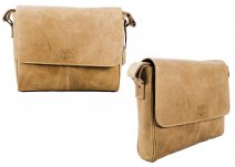 112 LEATHER MESSENGER TAN