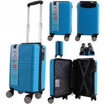 T-HC-US-1624 BLUE RYAN AIR CABIN-SIZED TRAVEL TROLLEY SUITCASE