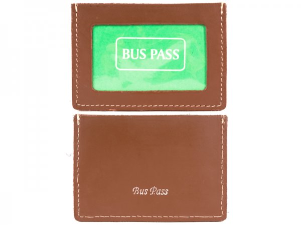 LARGE BUS PASS BROWN