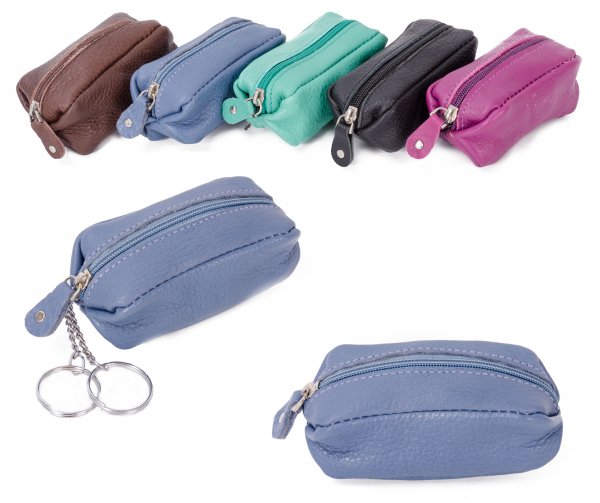 CPDM 51 BLUE LONG COIN PURSE W/ 2 KEYRINGS