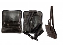 2992 100% REAL LEATHER BACKPACK BLACK