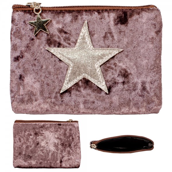 CP02 PURPLE STAR APPLIQUE MINI PURSE