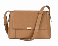 5833 Tan Lorenz Mid-Sized Flapover Bag 5833 Tan Lorenz Mid-Sized Flapover Bag