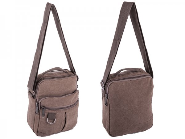 2537 CANVAS BODY BAG 4 Z BROWN