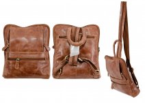 2992 100% REAL LEATHER BACKPACK TAN