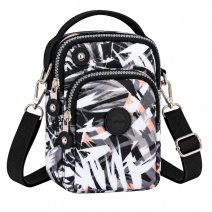 2498 Black And White Fern Lorenz Shoulder Bag (New)