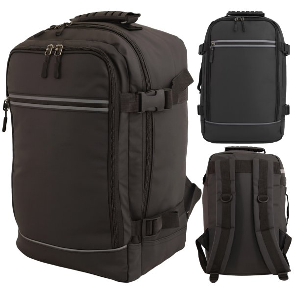 BP-R-T-120 BLACK RYANAIR UNDERSEAT CABIN-FRIENDLY RUCKSACK