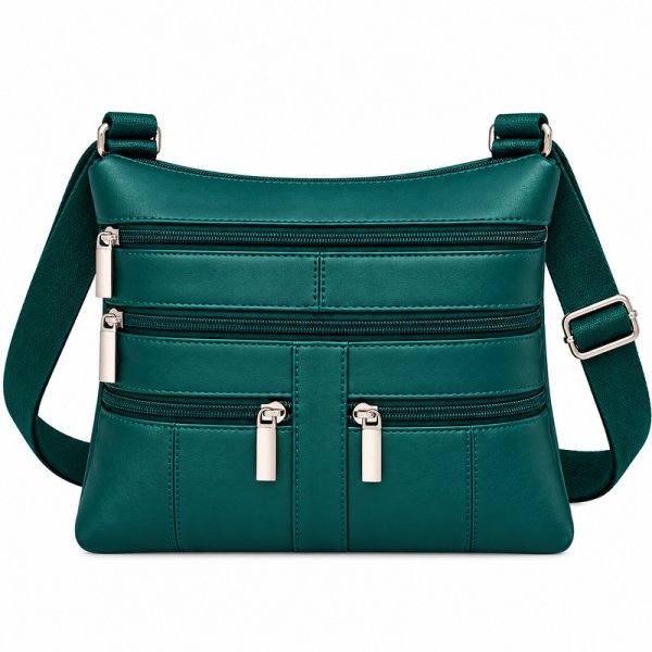 907 Green Leather/PU Crossbag (New)