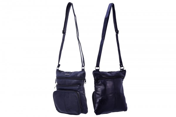 1984 Slim Top Zip Bag. Back Zip , 2 Front Zip & F