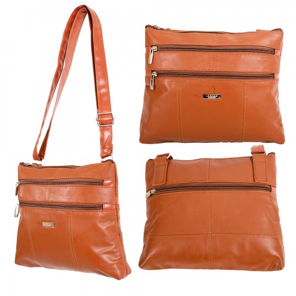 1920 TAN LORENZ REAL LEATHER HANDBAG