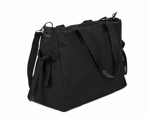 2312 Black Large Top Zip Tote / Travel Bag