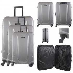 JB-2093 IRON GREY SET OF 3 TRAVEL TROLLEY SUITCASE