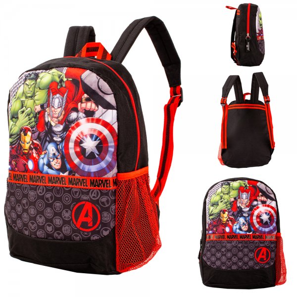 03535 AVENGERS BLACK/RED KIDS BACKPACK