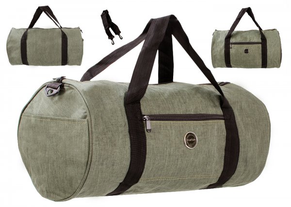 2634 DARK GREEN HOLDALL BAG