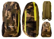 LL-159 CAMOUFLAGE GREEN POLYESTER BACKPACK