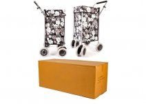 ST-SIX-01 BLACK WHITE FLOWER BOX OF 4