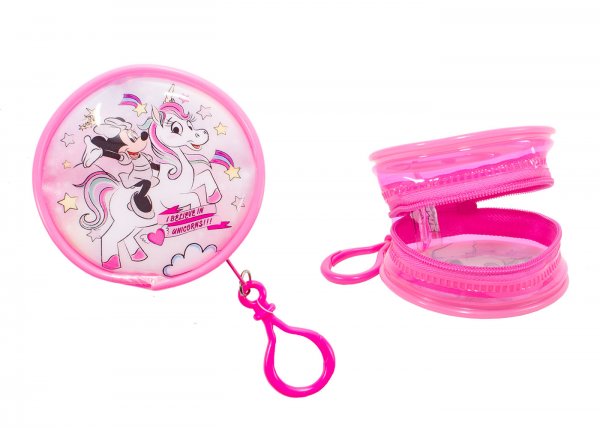 1564-8469T ROUND ZIPPED COIN PURSE MINNIE