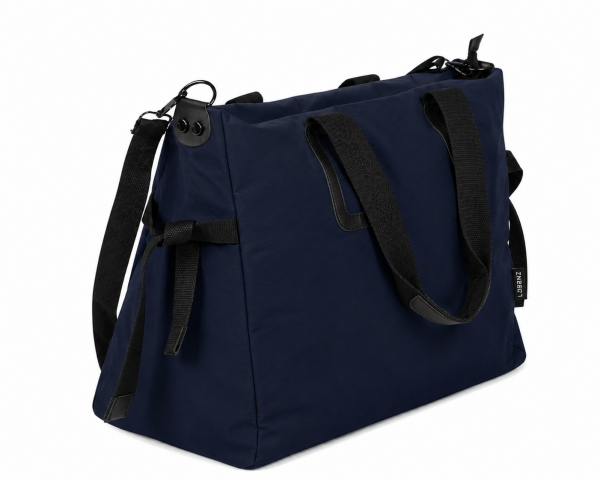 2312 Navy Large Top Zip Tote / Travel Bag