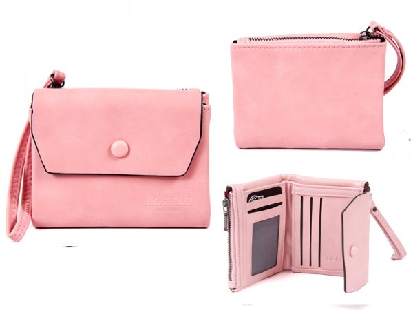 7147 PINK FLAPOVER PURSE