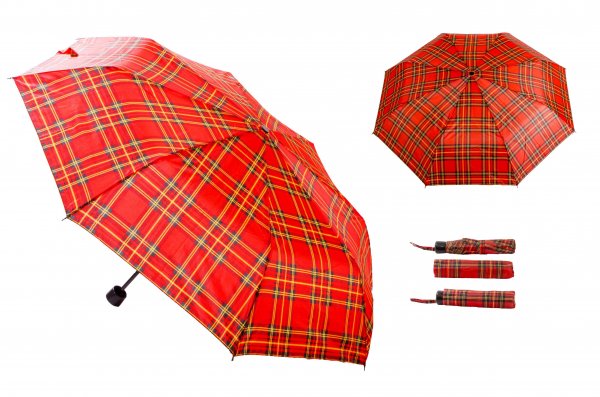 UU303 RED, BLACK, AND YELLOW MIXED COLOUR UMBRELLA