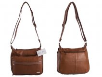 1942 Tan TOP ZIP S.NAPPA BAG,FRONT IPRND ORGNISER