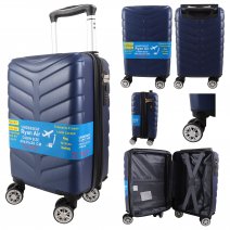 T-HC-US-1626 NAVY RYAN AIR CABIN-SIZED TRAVEL TROLLEY SUITCASE
