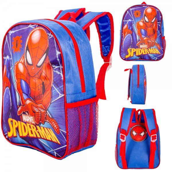 24380 BLUE/RED PREMIUM STANDARD SPIDERMAN KIDS BACKPACK