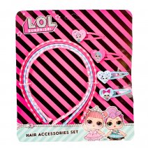 2419-8554 LOL 4PCS HAIR BAND AND 4PCS HAIR CLIP