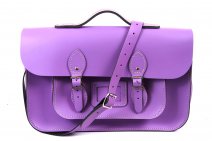 15 LIGHT PURPLE MAGNETIC SATCHEL W/HANDLE