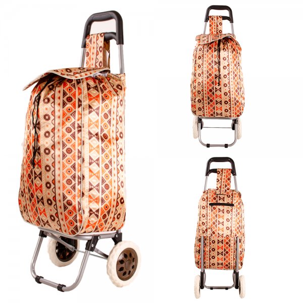 ST01 AZTEC ROSE GOLD 2-WHEEL SHOPPING TROLLEY