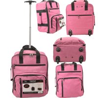 TR-002 PINK EASYJET UNDERSEAT CABIN SIZE 2-WHEELED BAG  TR-002 PINK EASYJET UNDERSEAT CABIN SIZE 2-WHEELED BAG