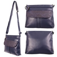 5707 NAVY LORENZ HANDBAG