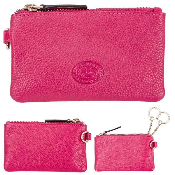 0588 DAHLIA PEBBLE LEATHER TOP ZIP COIN/KEY PURSE