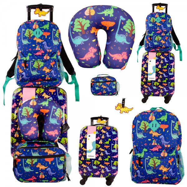 TC-1032-DINO NAVY SET OF 5 KIDS LUGGAGE SET