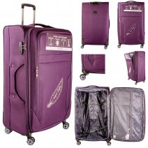 T-SC-03 D.PURPLE 32'' TRAVEL TROLLEY SUITCASE