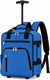 TR-E-TA-002 Blue Underseat Travel Trolley Bag